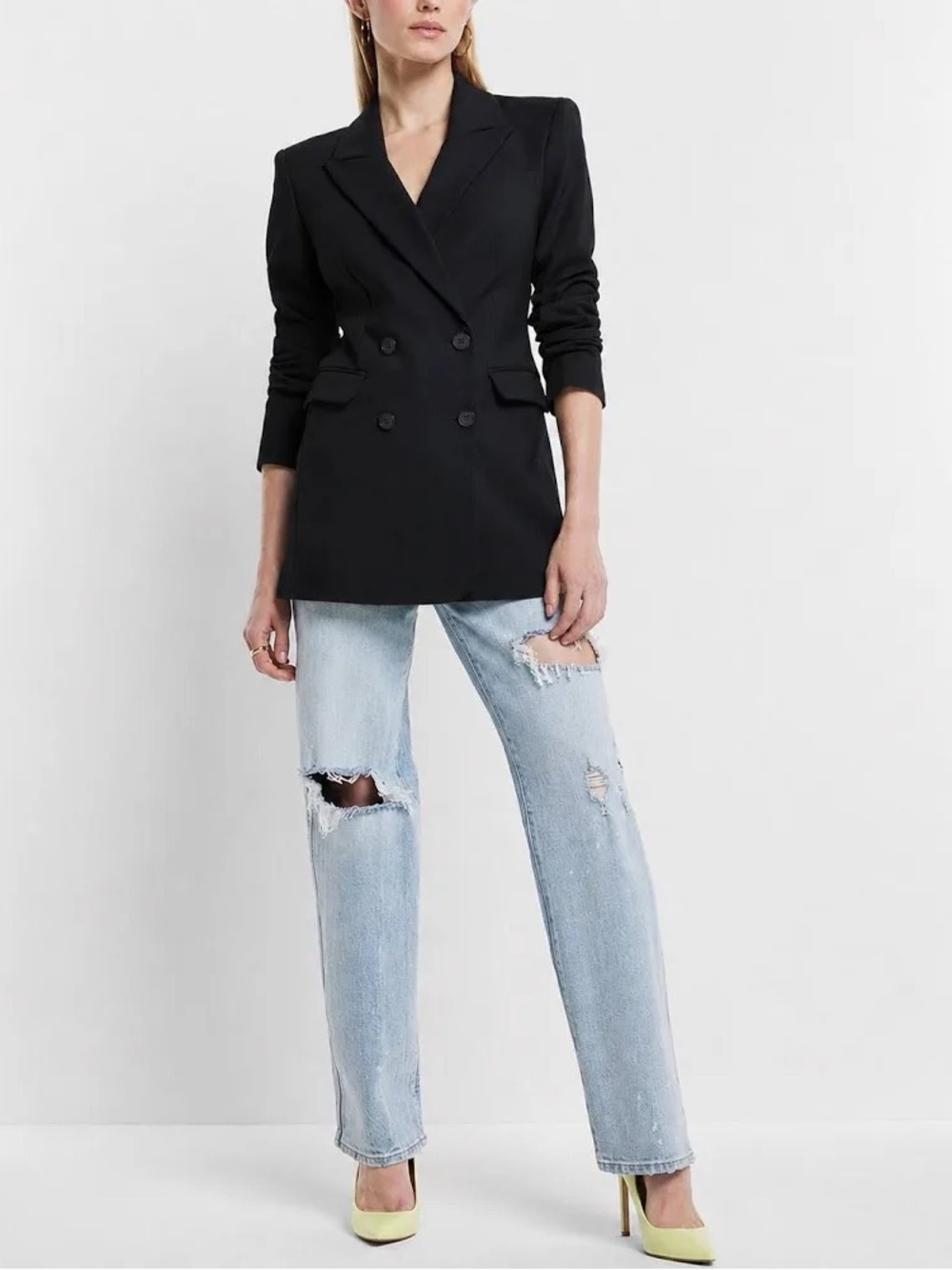 “Express Supersoft Double Knit Blazer